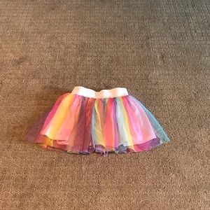 Girls rainbow tutu skort
